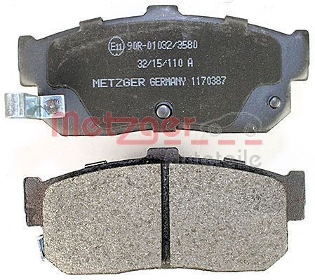 METZGER 1170387 Bremsbelagsatz, Scheibenbremse